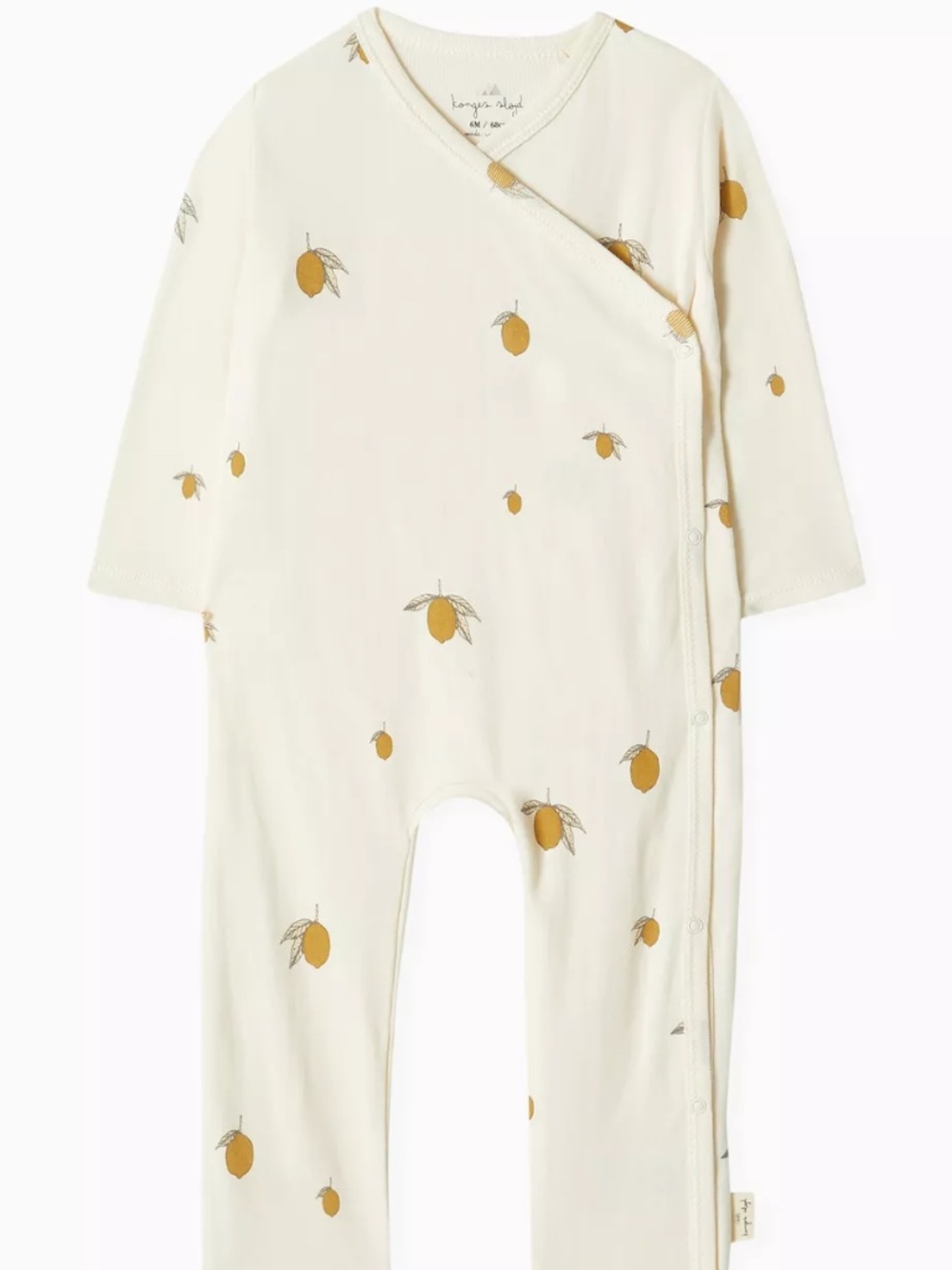 Konges Sløjd Lemon Print Organic Cotton Romper | Size 3M